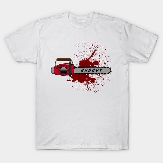 Groovy Chainsaw T-Shirt by nickbeta